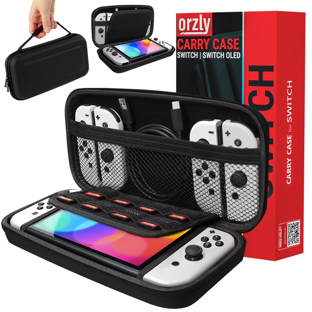 Orzly Carry Case Compatible with Nintendo Switch and New Switch OLED Console